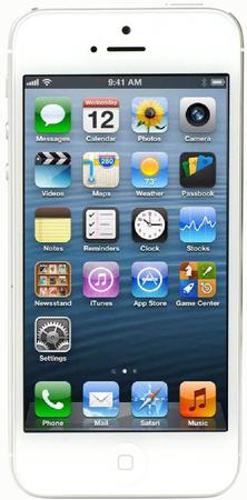 Смартфон Apple iPhone 5 64Gb White & Silver - Хабаровск